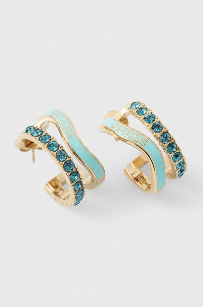 Сережки Guess колір бірюзовий (3143765)