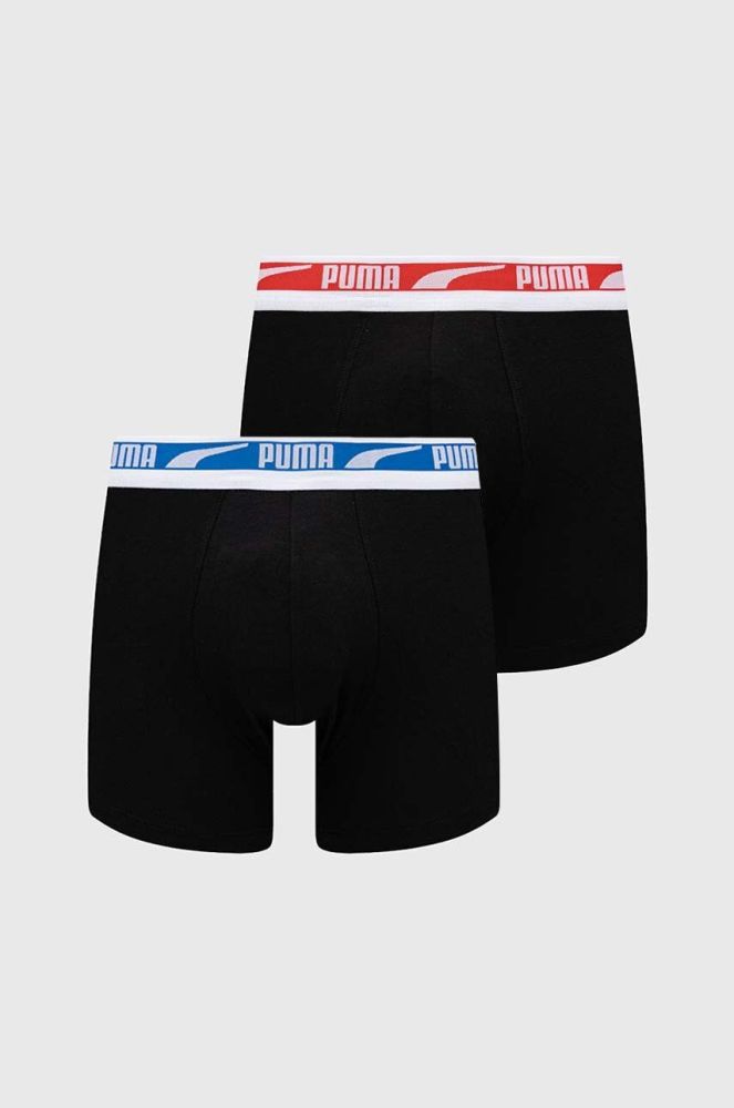 Боксери Puma 2-pack чоловічі колір чорний (3202395)