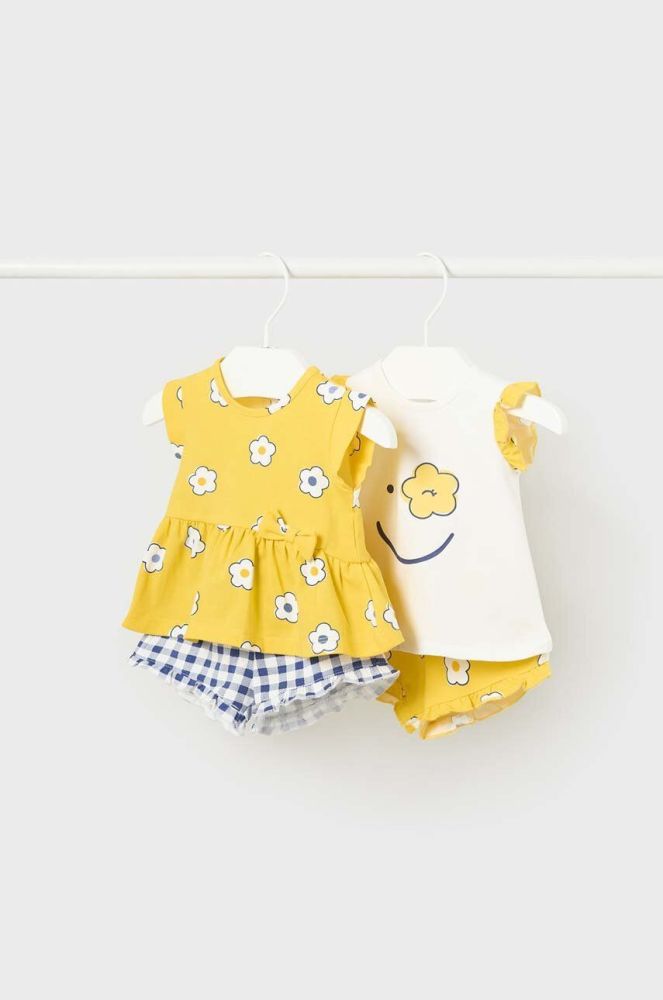 Комплект для немовлят Mayoral Newborn 2-pack колір жовтий (2960714)