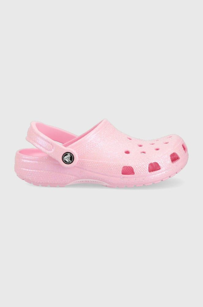 Дитячі шльопанці Crocs колір рожевий (3202571)