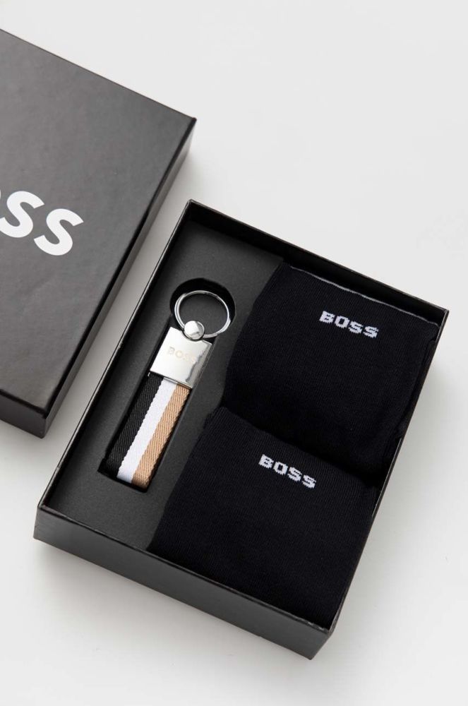 Шкарпетки BOSS чоловічі колір чорний (2909271)