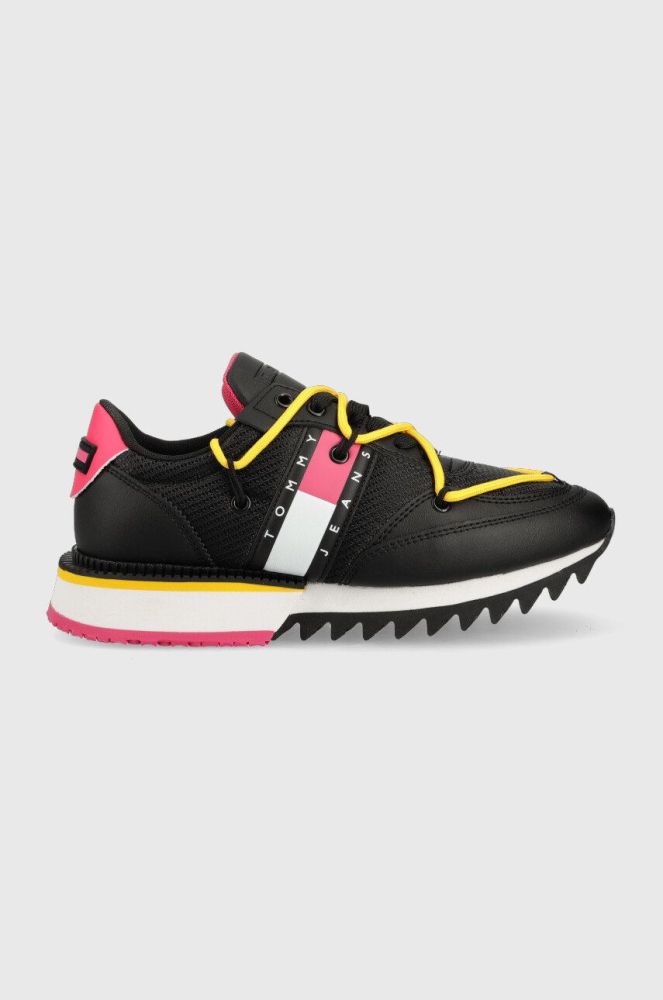 Кросівки Tommy Jeans EN0EN02056 WMNS CLEAT ELEVATED колір чорний