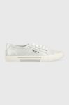 Кеди Pepe Jeans BRADY жіночі колір срібний PLS31439