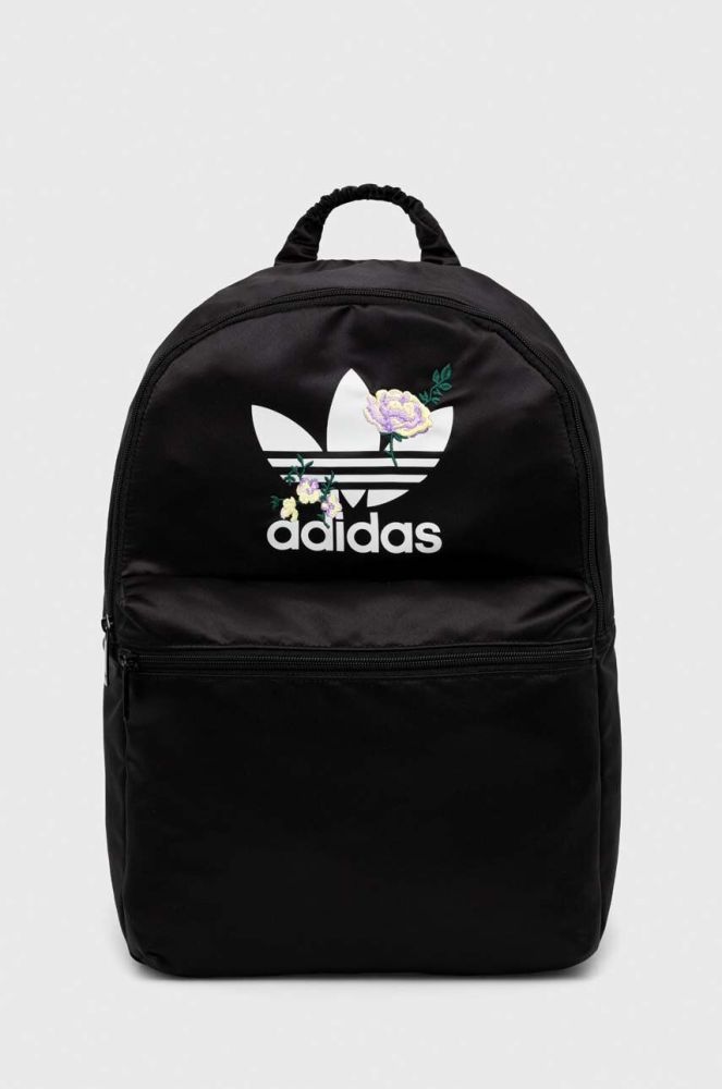 Рюкзак adidas Originals жіночий колір чорний великий з принтом