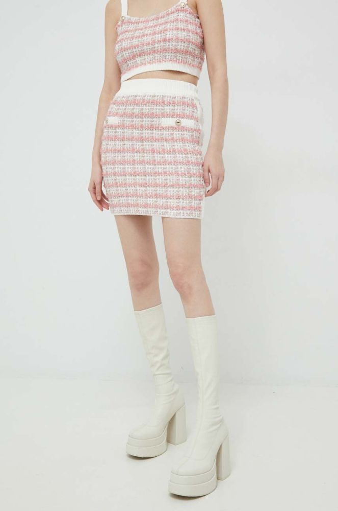 Спідниця Guess колір рожевий mini олівець (2965799)