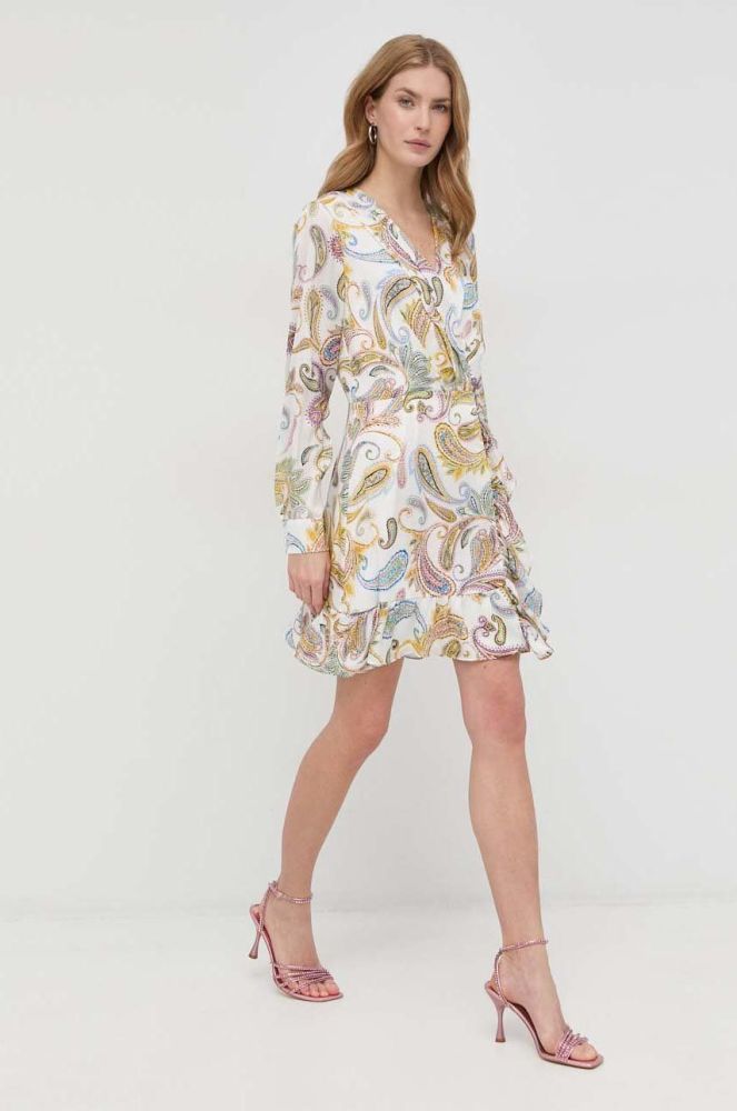 Сукня Guess колір білий mini розкльошена (2909552)
