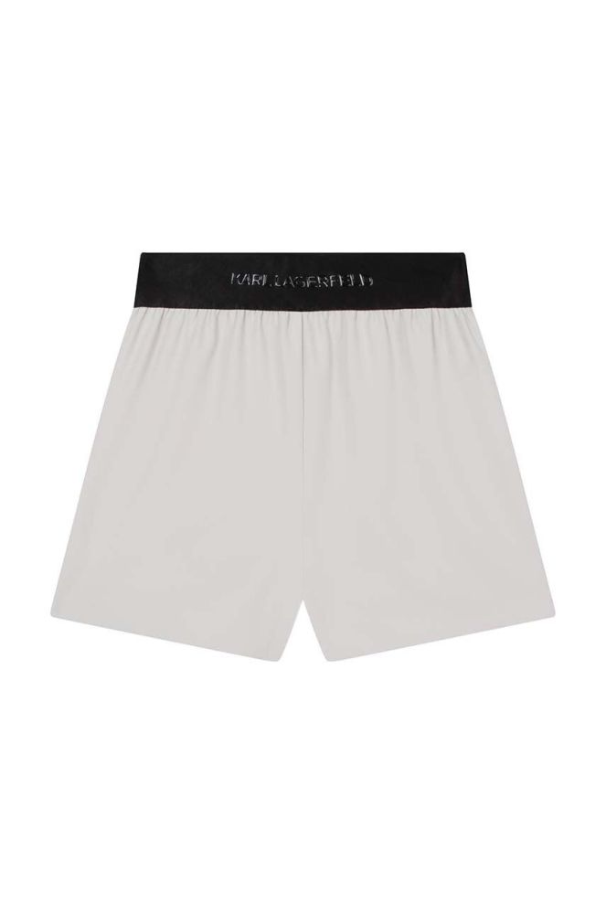Дитячі шорти Karl Lagerfeld колір бежевий однотонні (3095710)
