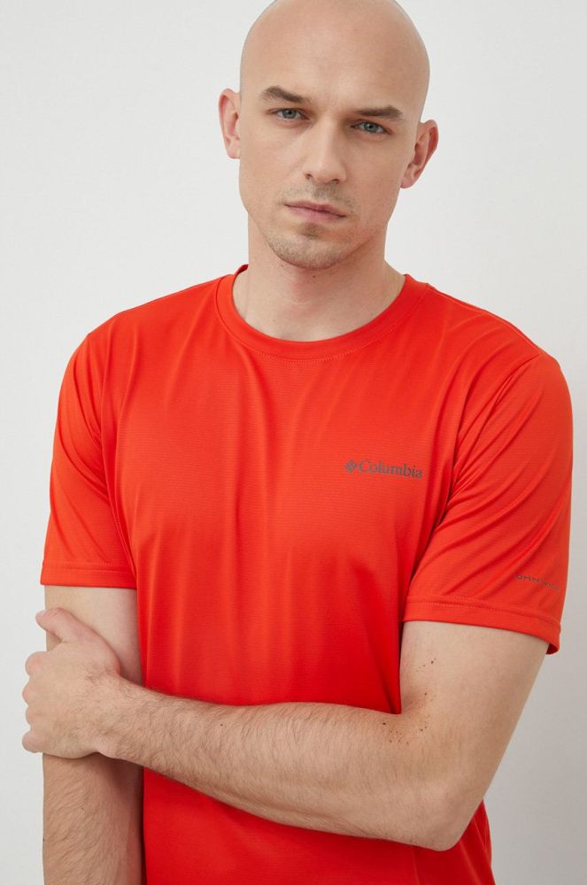 Спортивна футболка Columbia Columbia Hike колір червоний однотонна