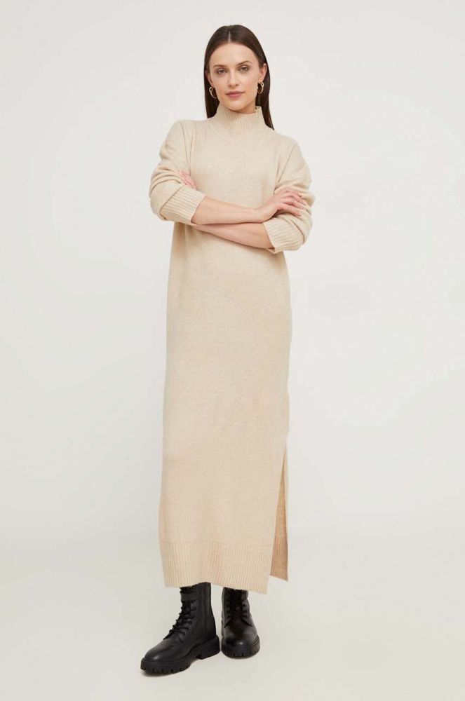 Сукня Answear Lab колір бежевий maxi облягаюча (3635741)