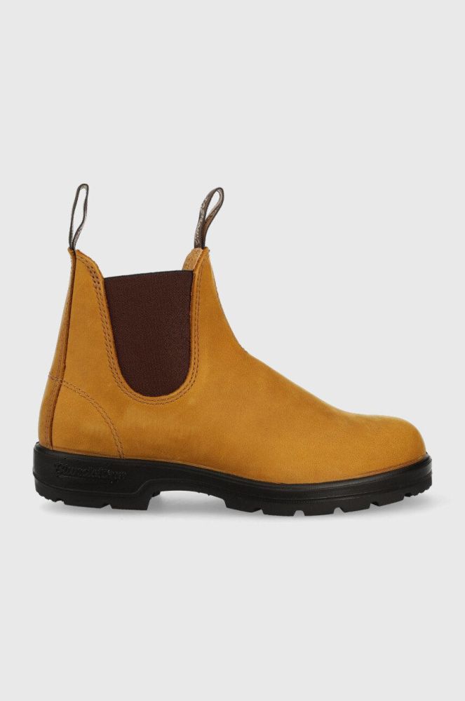 Замшеві черевики Blundstone жіночі колір коричневий на плоскому ходу