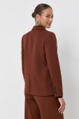 Піджак Silvian Heach колір коричневий двобортний однотонна (3521029)